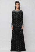 Jarety Long Sleeve Beaded Maxi Dress