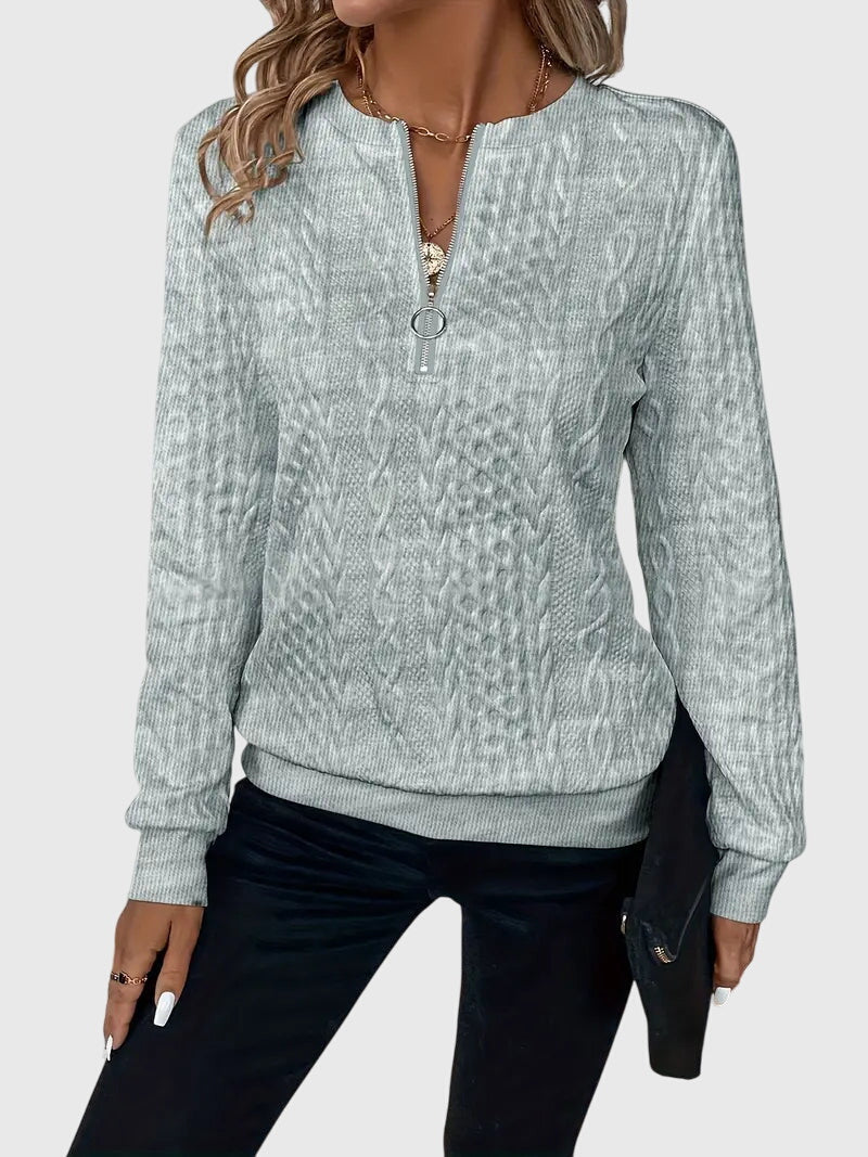 Nora™ | Sweater With Zipper