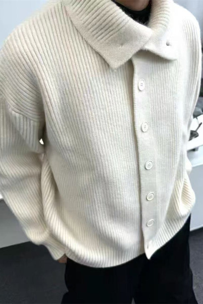 Oversized Turtleneck Cardigan