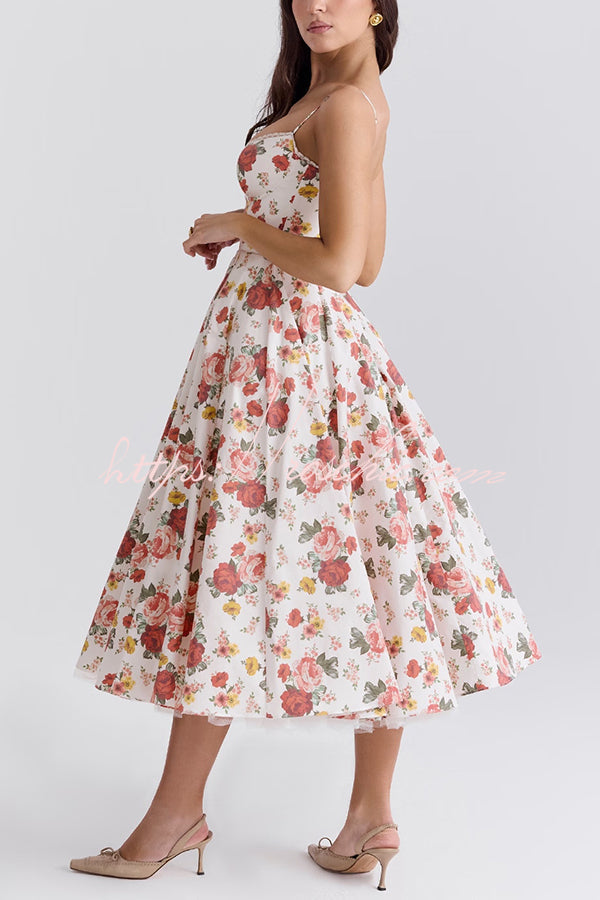Love Is Love Print Halter Mesh Double Hem Midi Mini Dress
