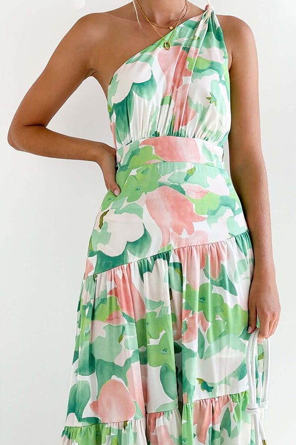 Mid-length Off-the-shoulder Sleeveless Midi Dress