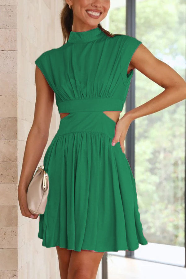 Best Part of the Day Cutout Waist Vacation Mini Dress