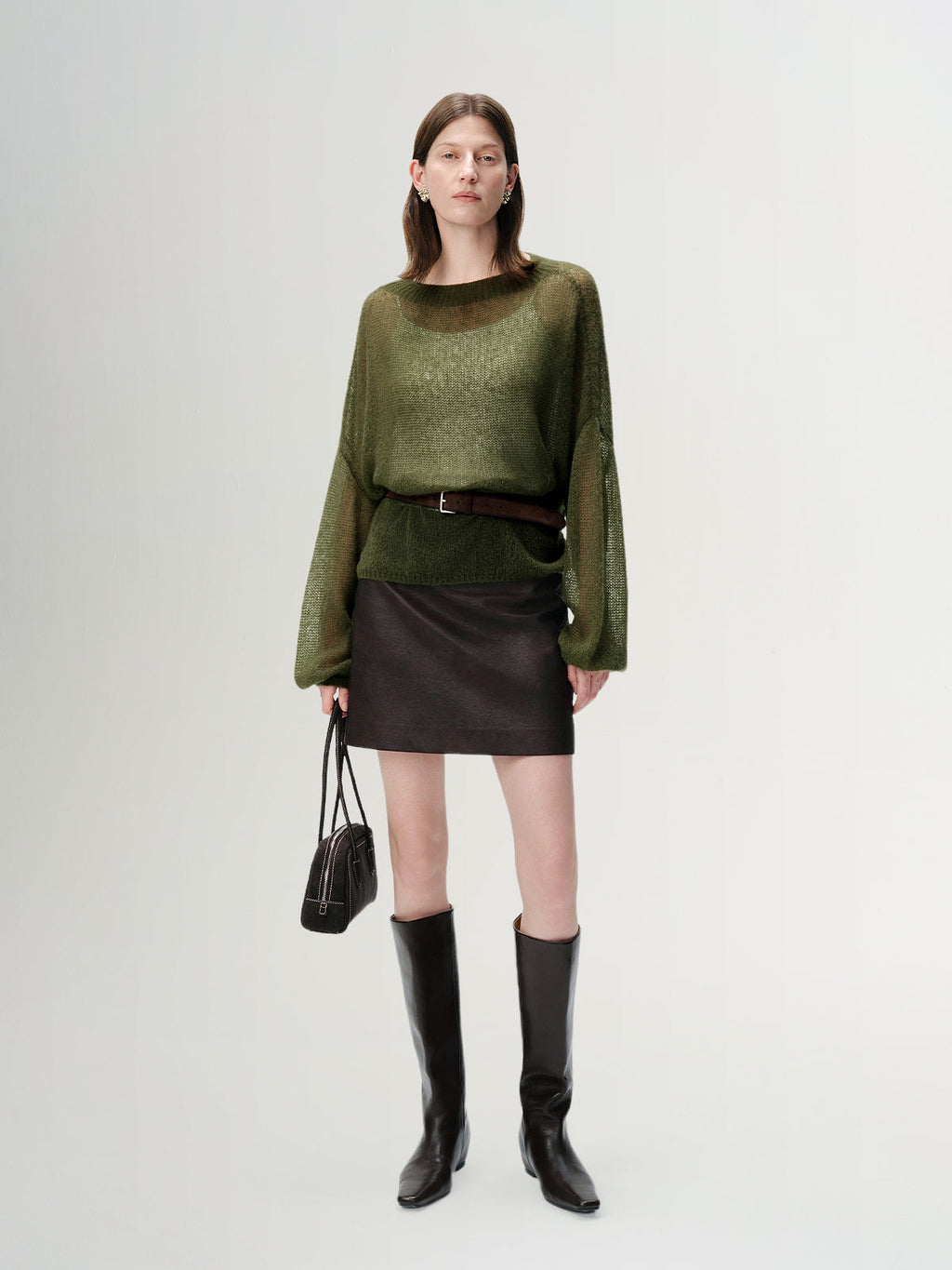 Cashmere-silk Relaxed Pullover Sweater