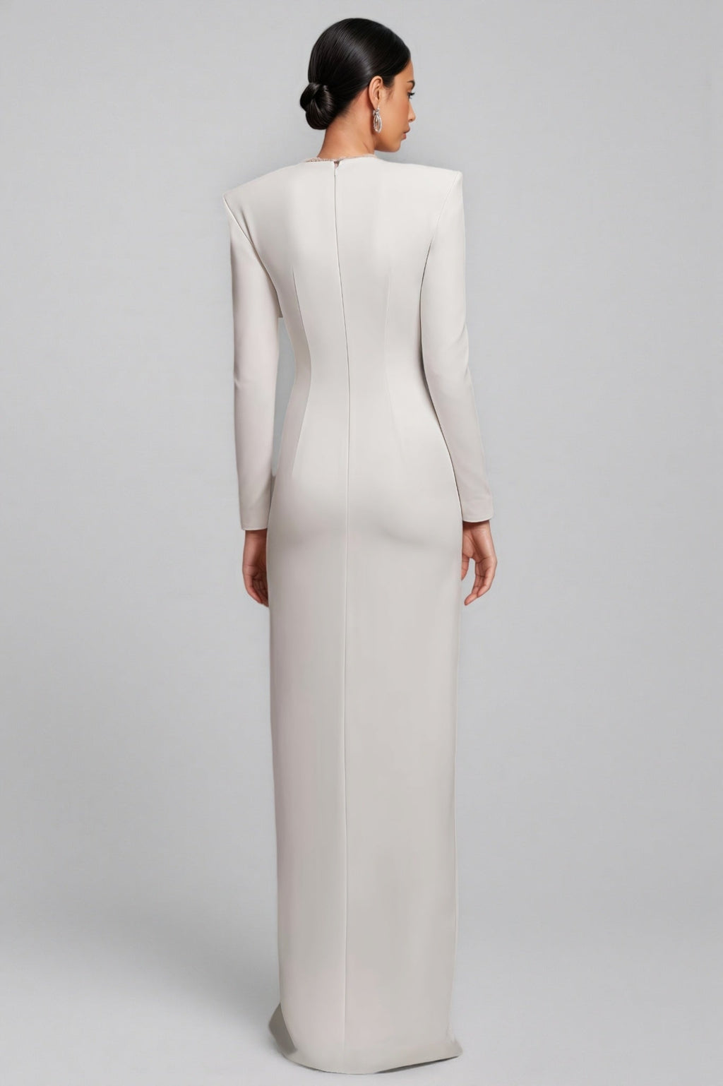 Lalia White Waisted Maxi Dress
