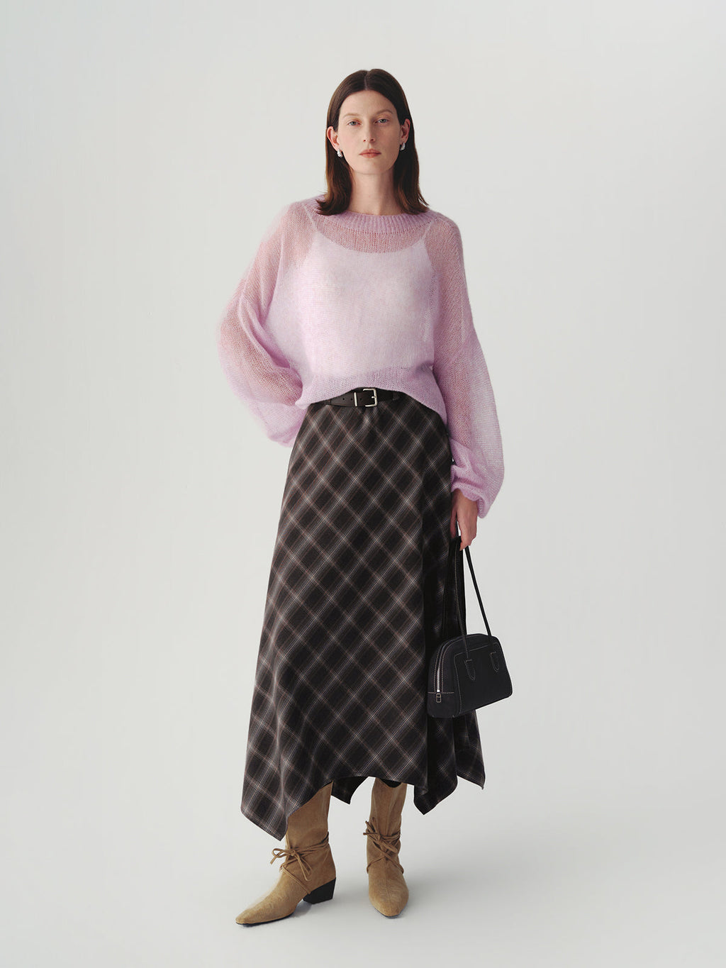 Cashmere-silk Relaxed Pullover Sweater