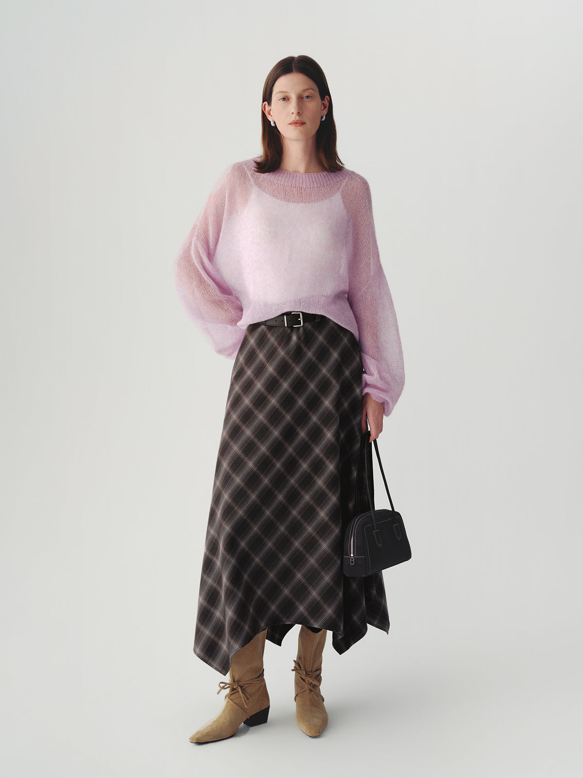 Cashmere-silk Relaxed Pullover Sweater