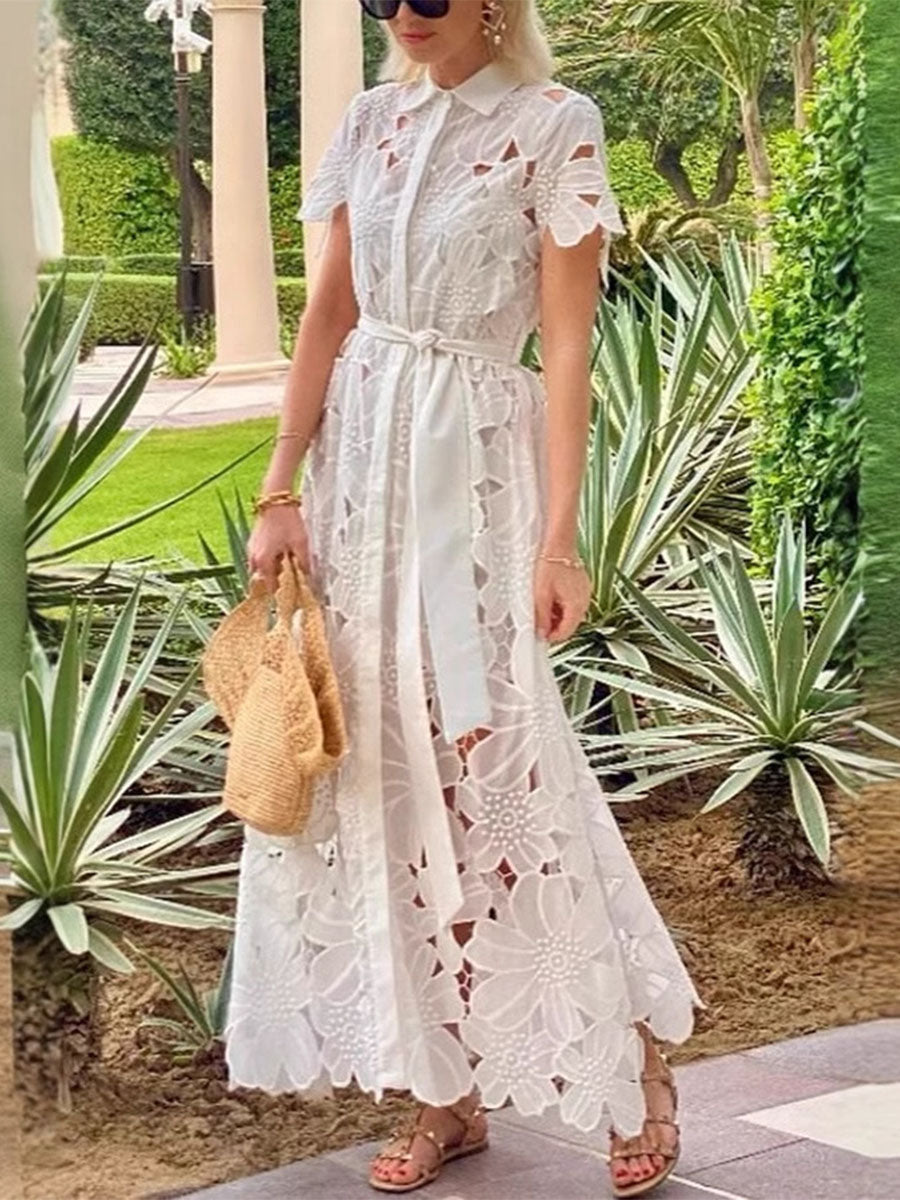 Lace Cardigan Dress