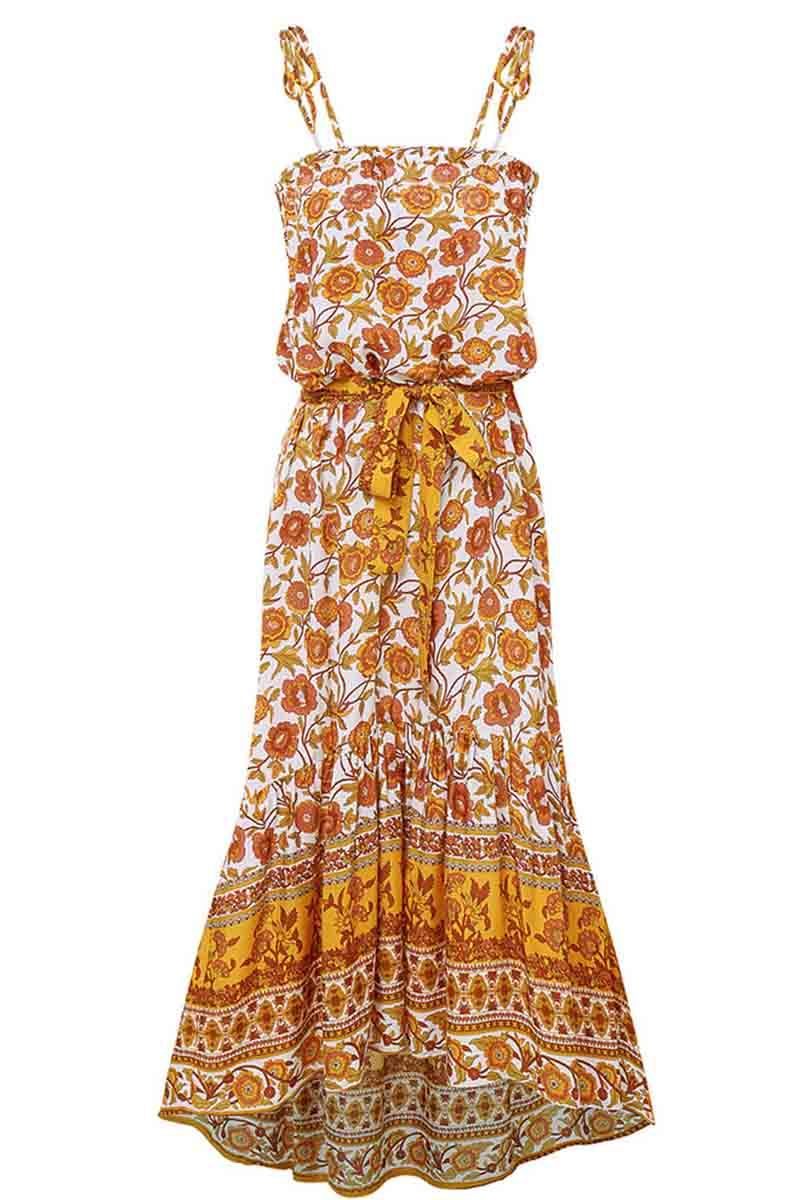 Flower Print Midi Dress( 3 Colors)