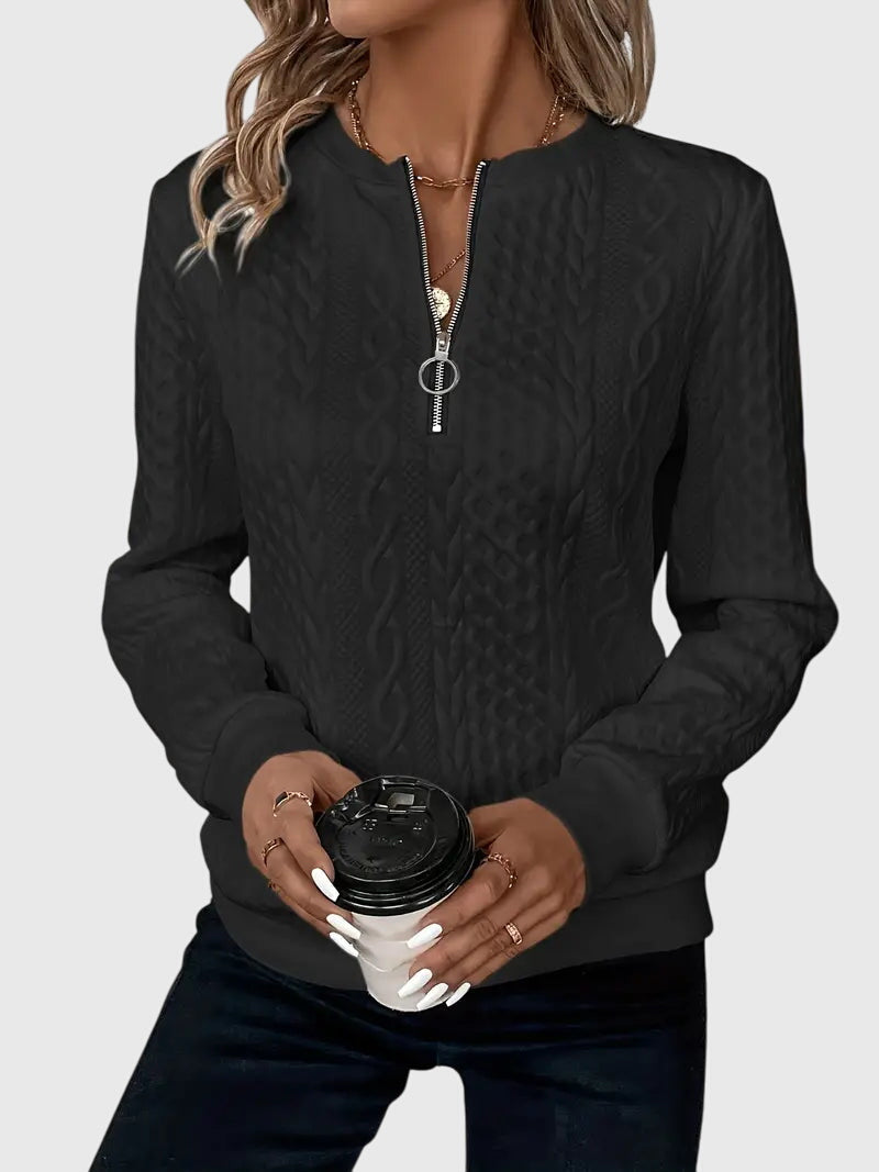 Nora™ | Sweater With Zipper
