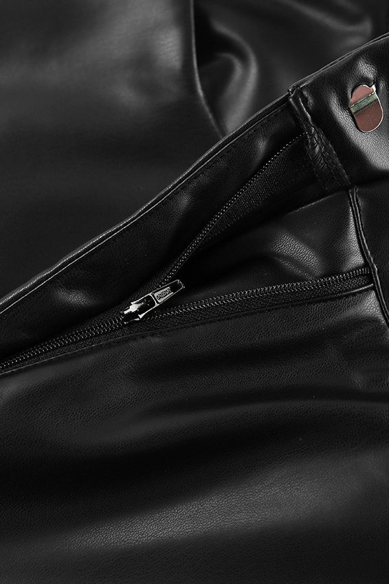 Fleece-lined Leather Pants