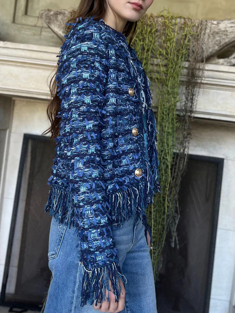 Fashionable Tassel Cardigan Jacket