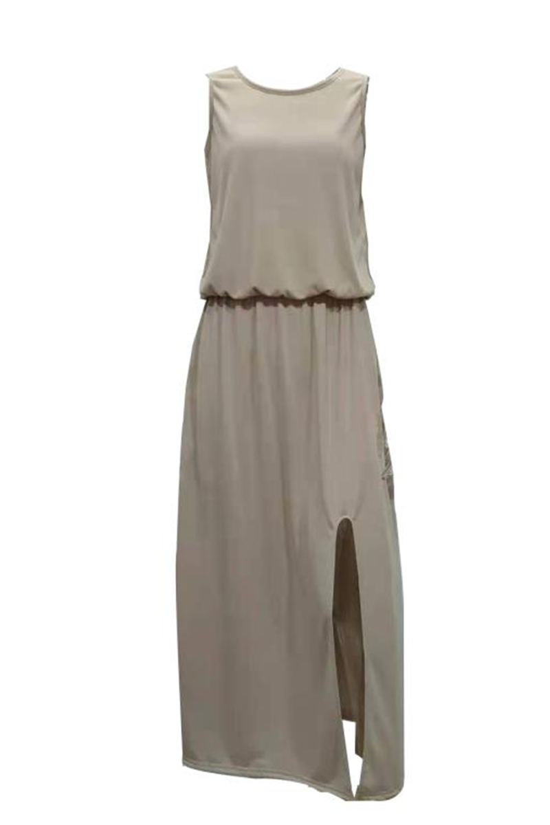 Sleeveless Side Slit Maxi Dress