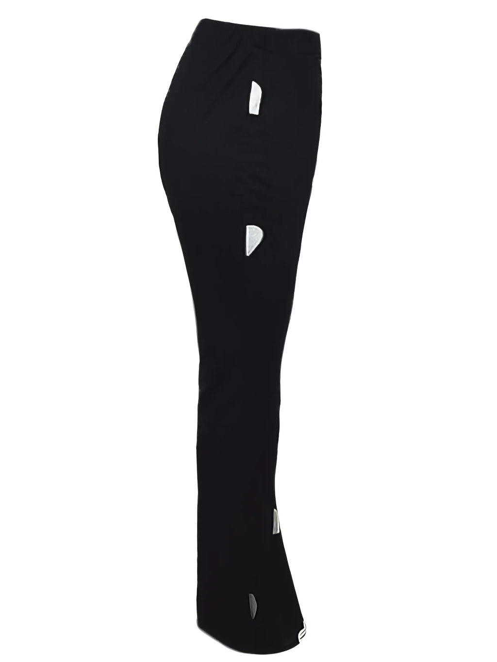 High Waist Heart Print Slimming Flared Pants New Spring Elastic Micro Horn Trousers Sweet Causal Style