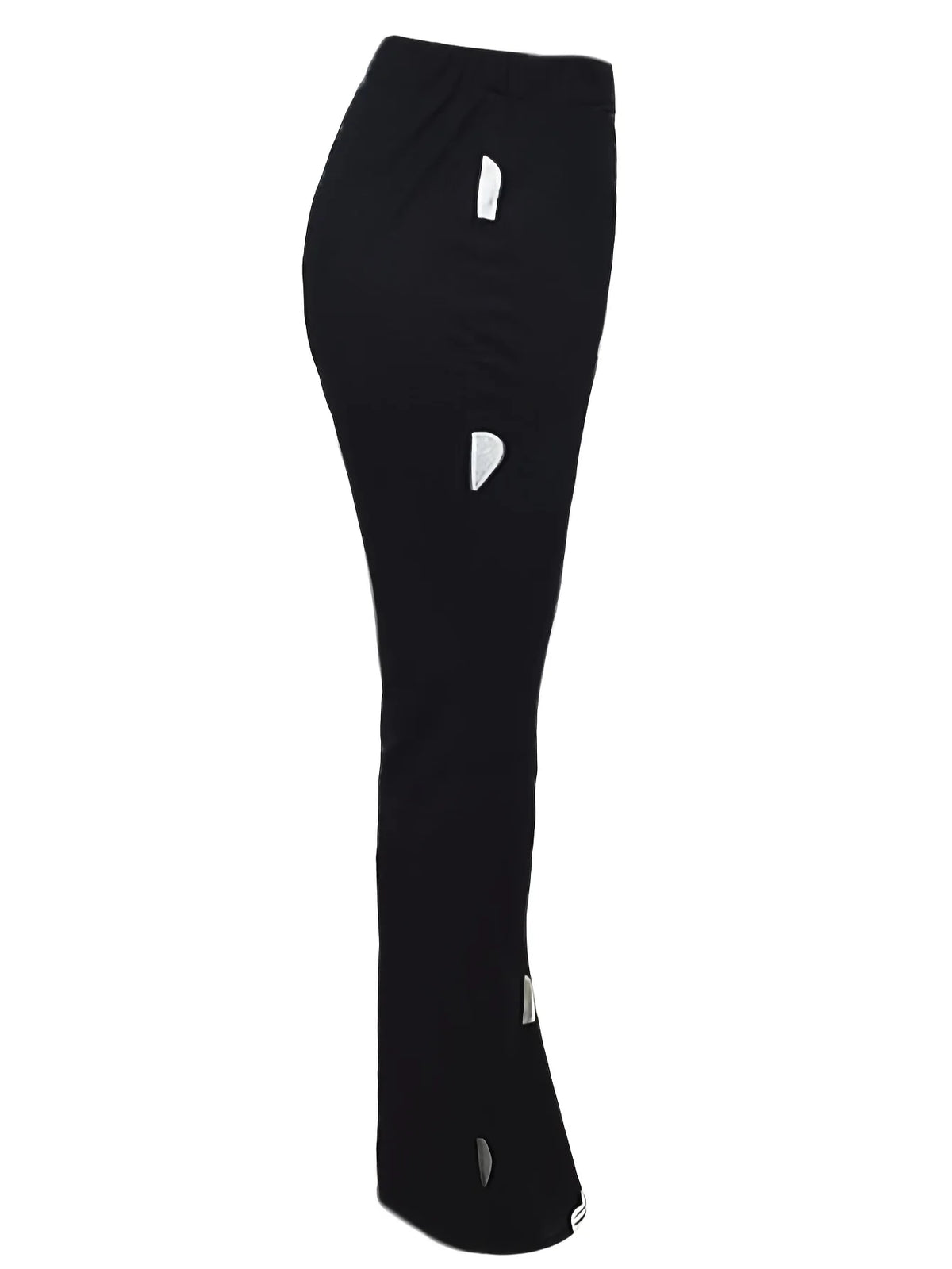 High Waist Heart Print Slimming Flared Pants New Spring Elastic Micro Horn Trousers Sweet Causal Style