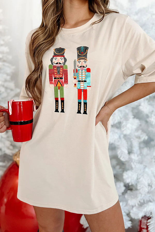 Nutcrackers for the Holidays Nutcracker T-shirt Mini Dress