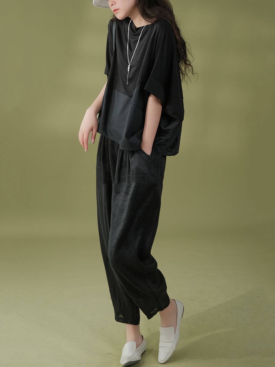 Summer Ramie Harem Pants Kl1022