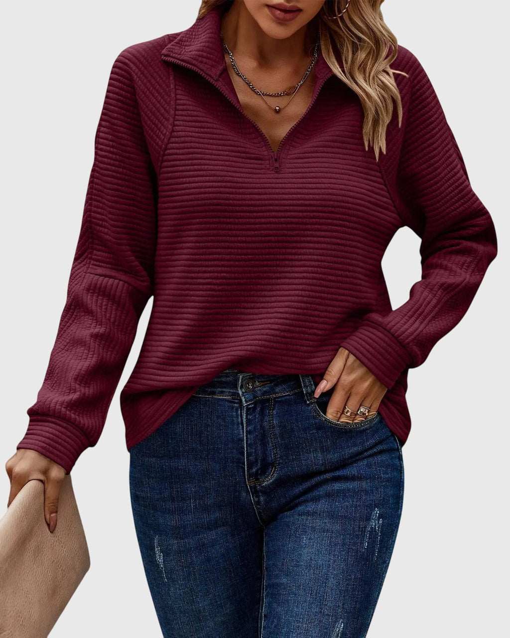 Abigail™ | Sweater With Zipper