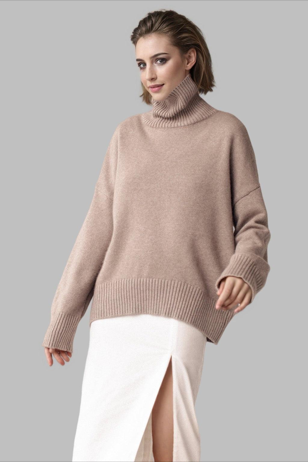 Versatile Turtleneck Euro Sweater