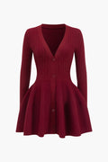 Janice - Knit Puff Hem Sweater