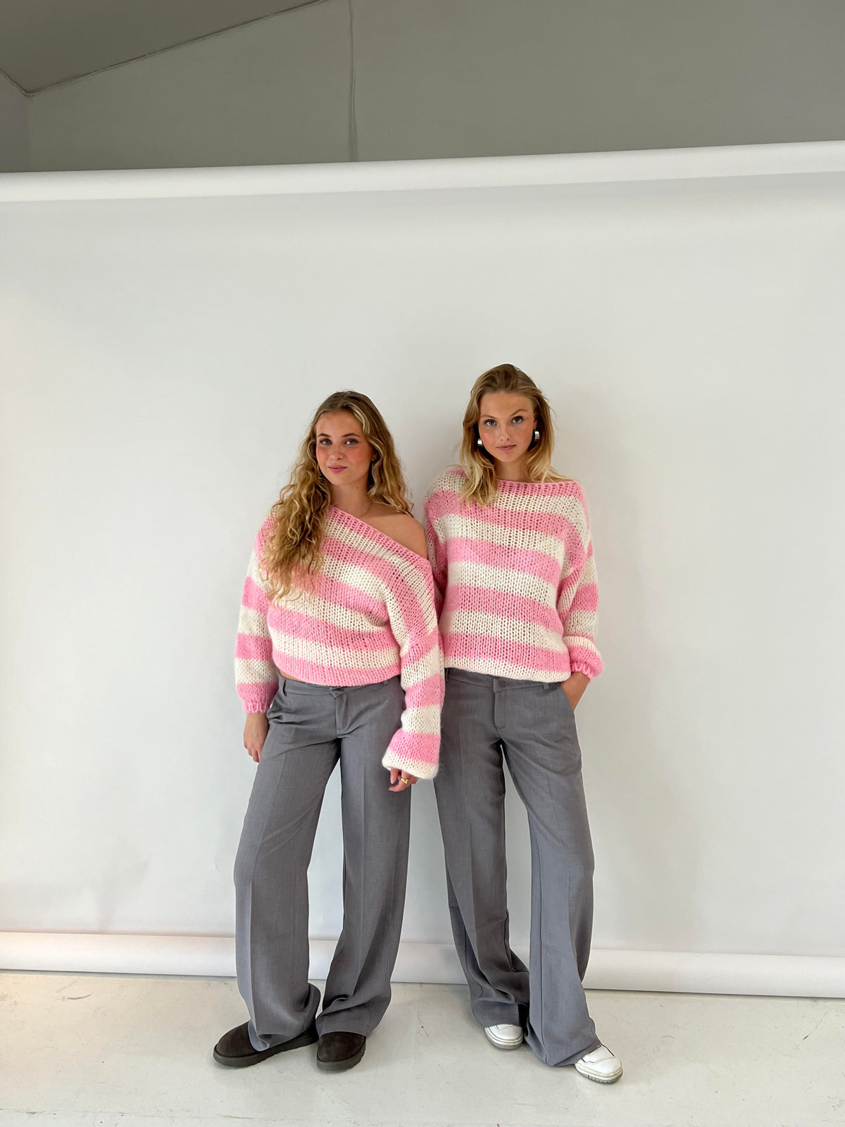 Harper - Contrast Stripped Loose-fit Sweater