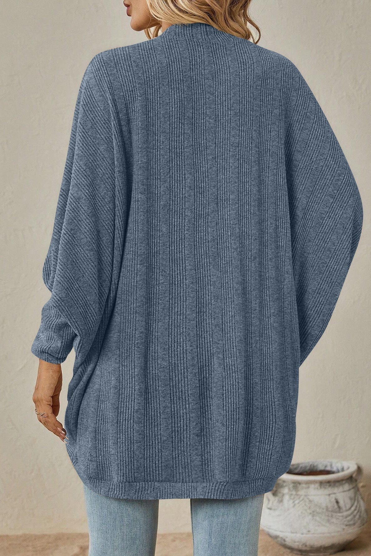 Color Mid Length Cardigan