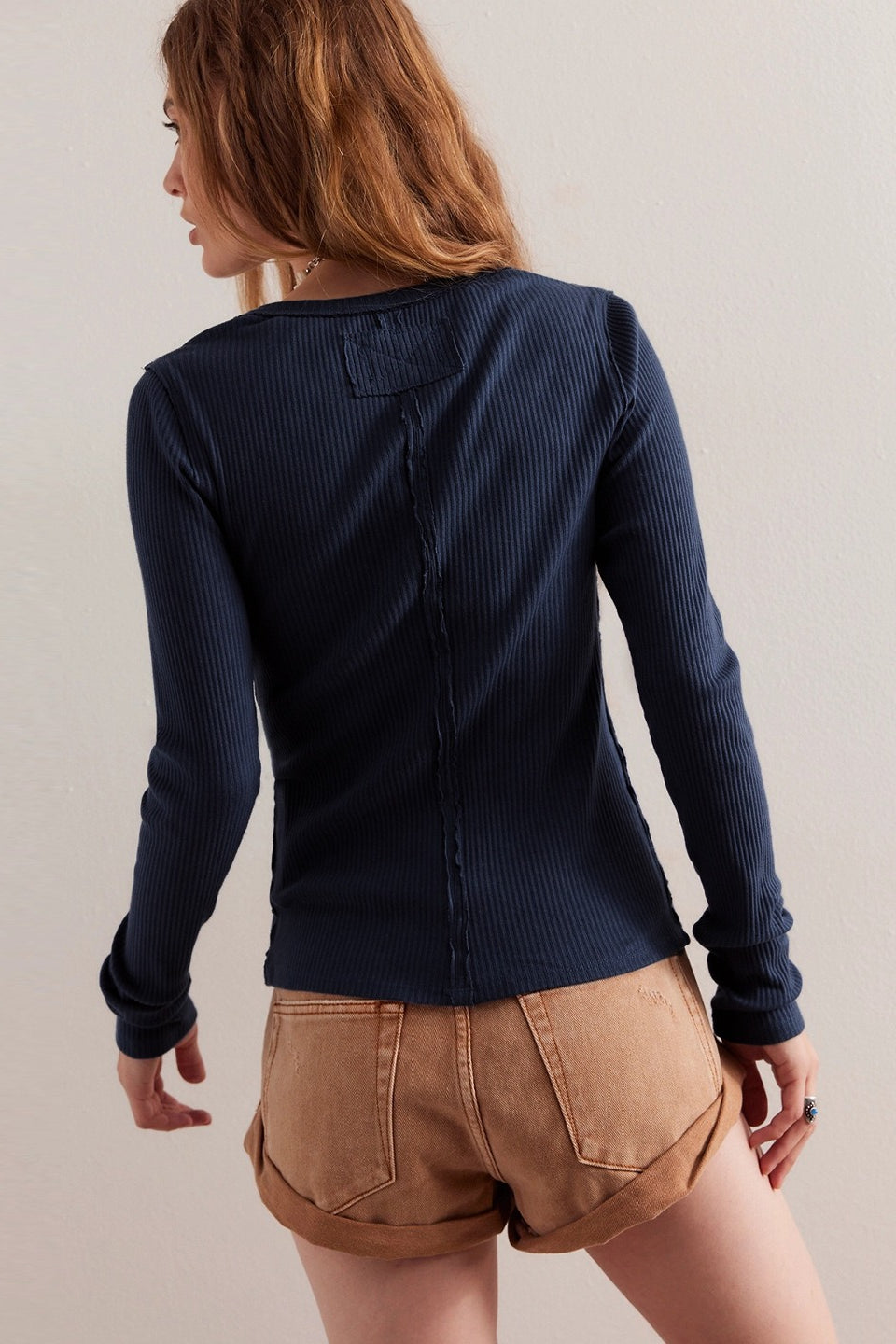Color Ribbed Cardigan