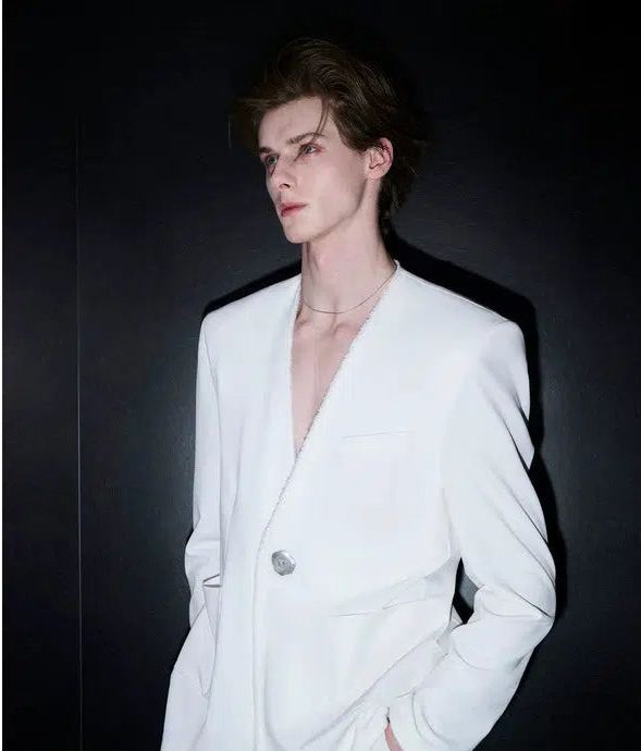 Sophisticated One-metallic Button Blazer & Pants & Shorts Set