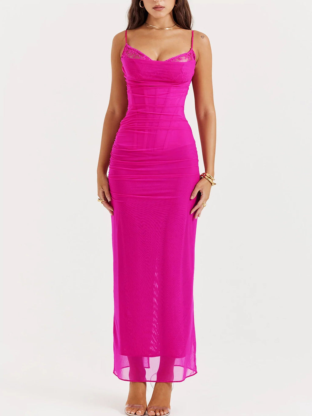 Maxi Dress Dreamscape - Red Dream
