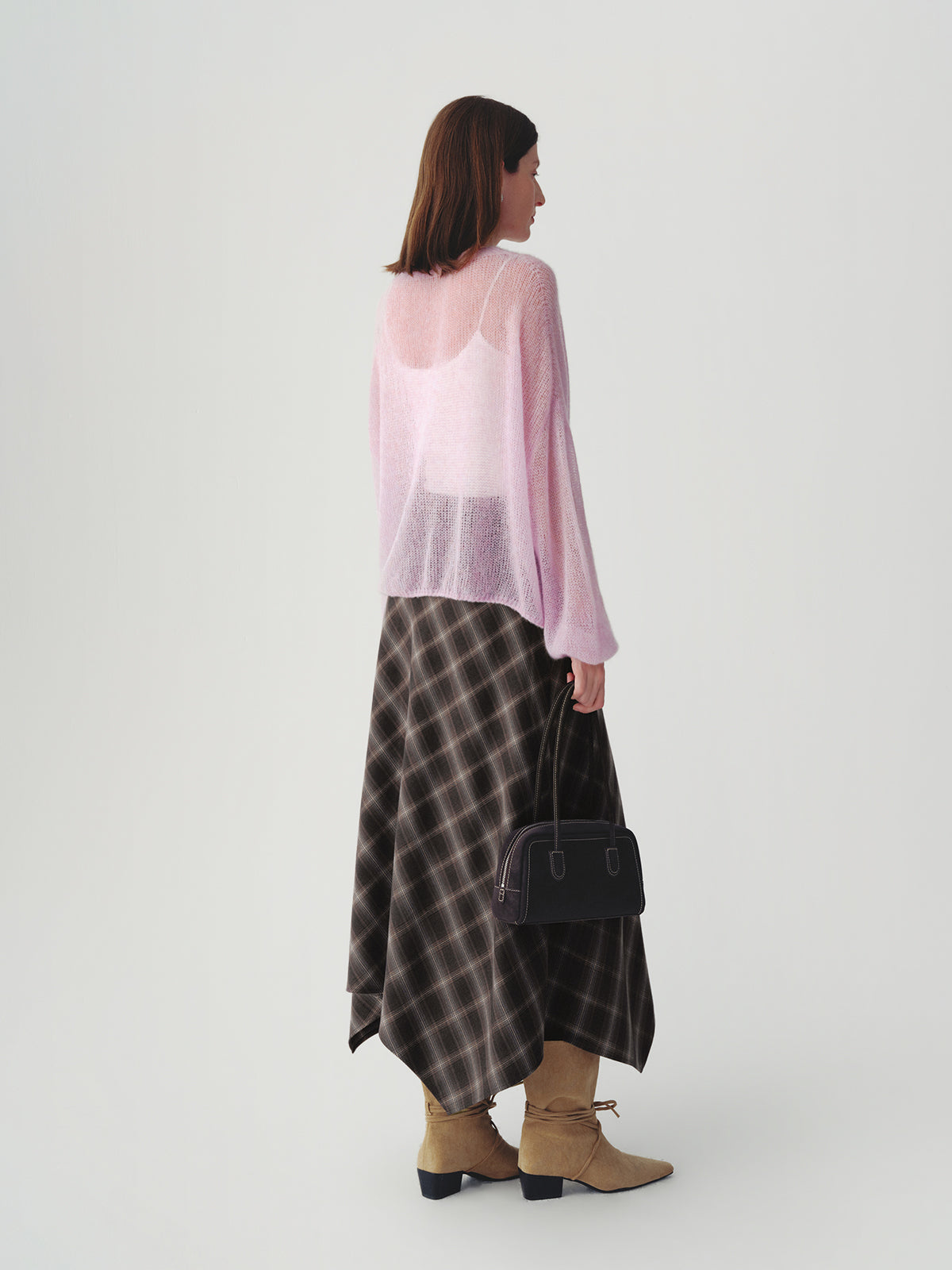 Cashmere-silk Relaxed Pullover Sweater