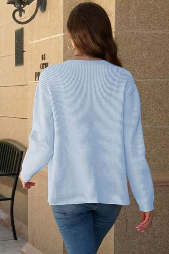 Knit Cozy Long-sleeve Cardigan