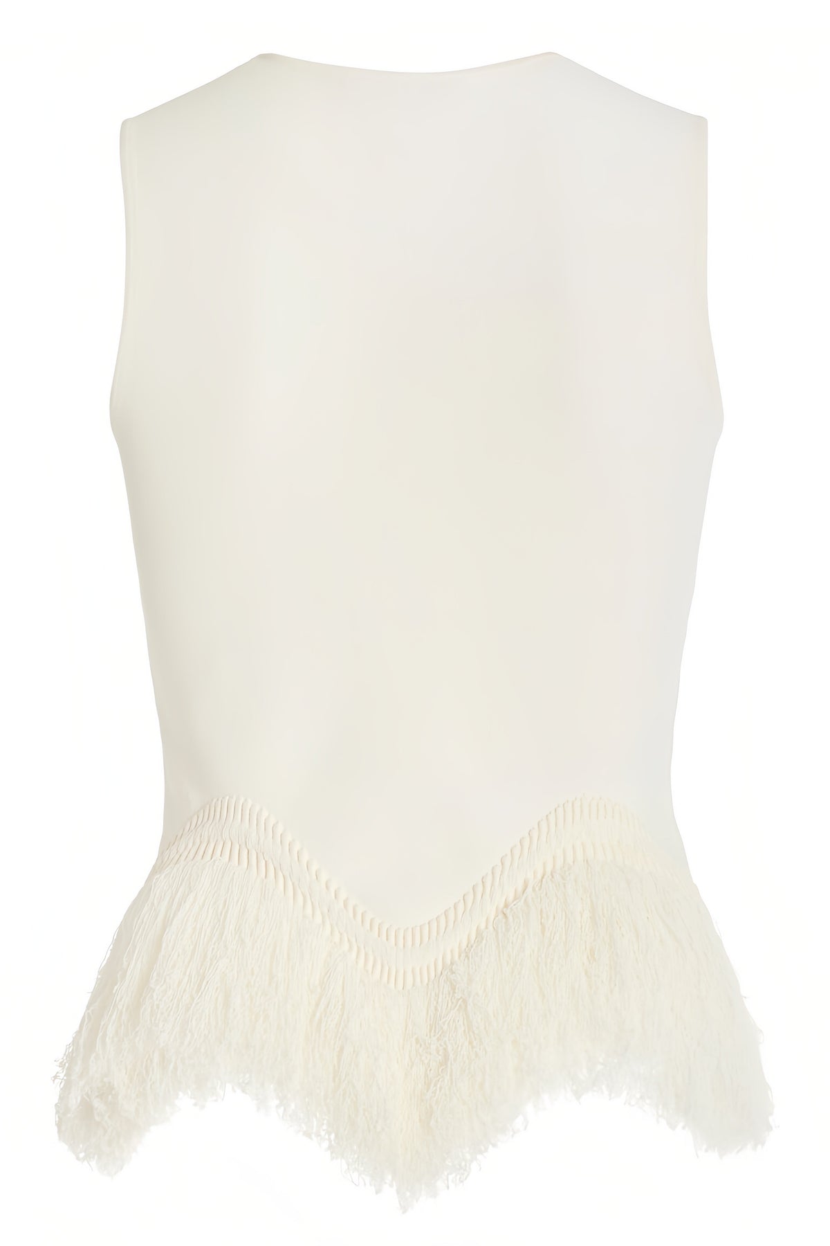 Jora White Fringe Maxi Dress Two Piece Set