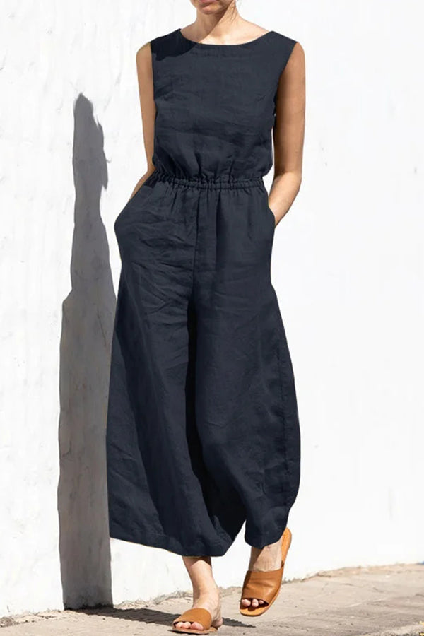 Sleeveless Temperament Jumpsuit