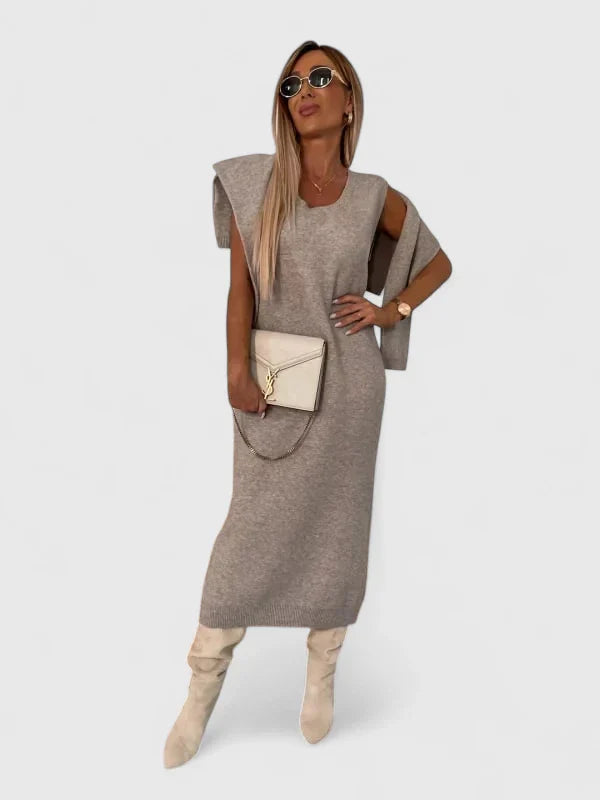 Chrystahl | Dress and Turtle Neck Sweater Set