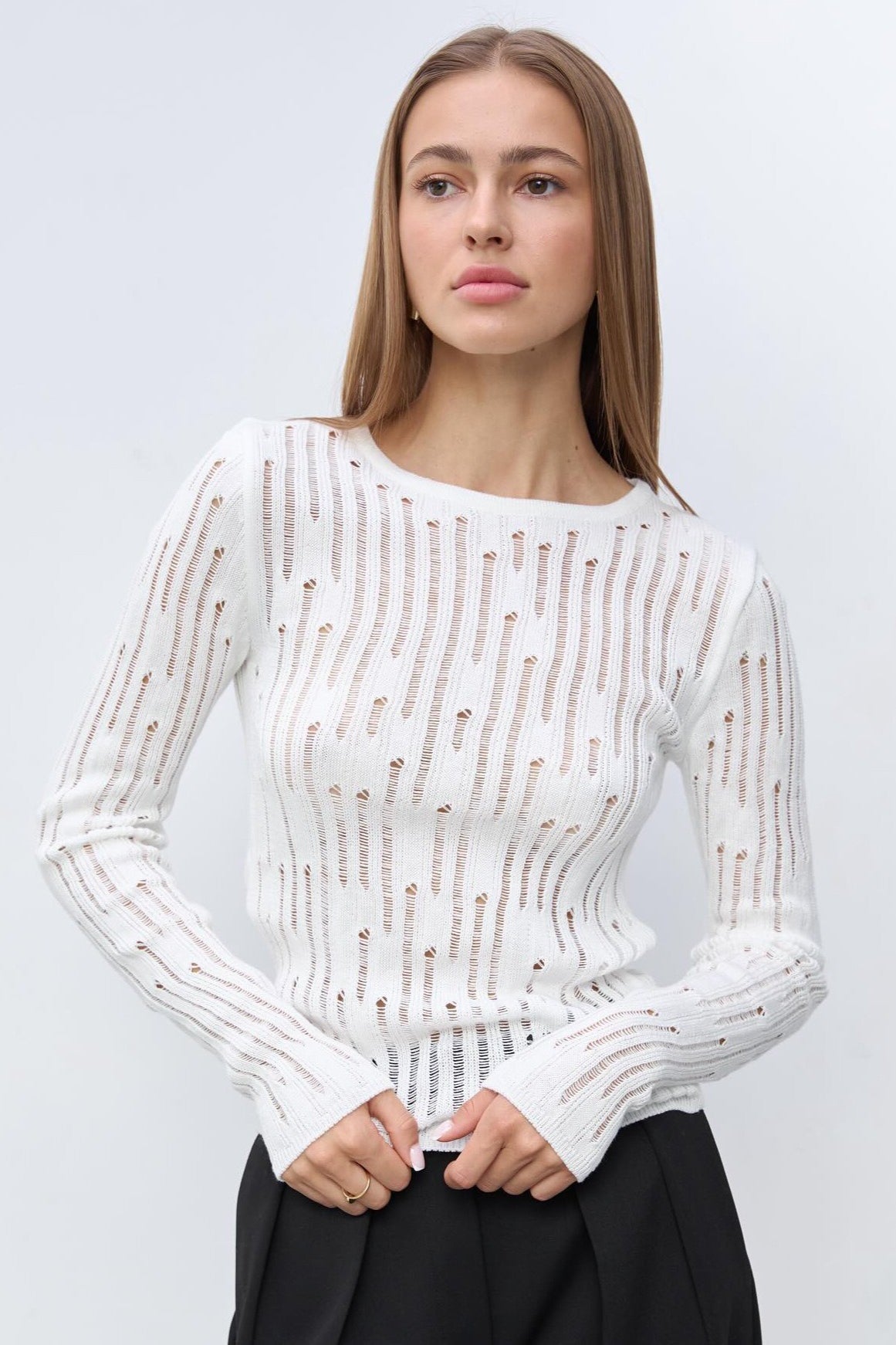 Sheer Knit Sweater