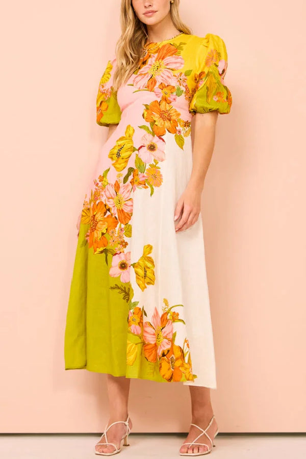 Midi Dress in Multi