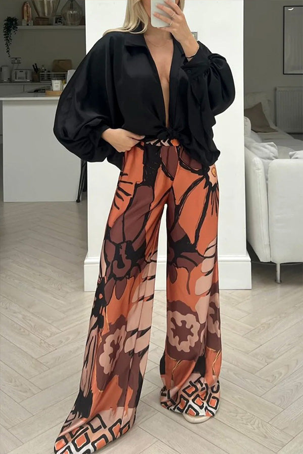 Home Loose Personality Wide-leg Pants
