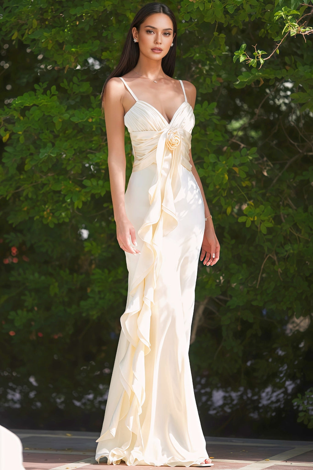 Paige 3d Halter Maxi Dress