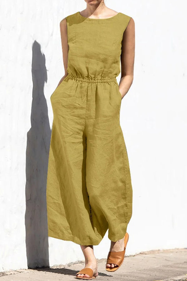 Sleeveless Temperament Jumpsuit