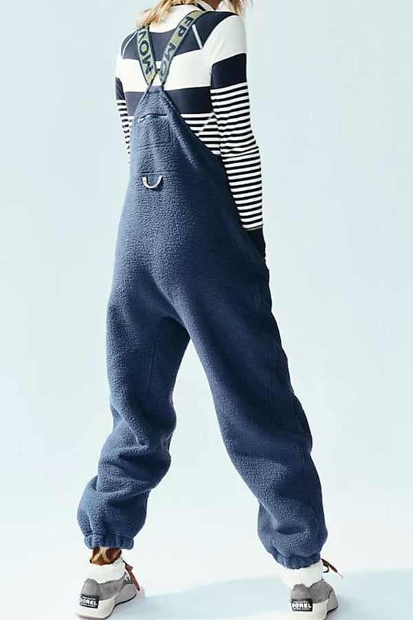Outdoor Plush Color Warm Overalls