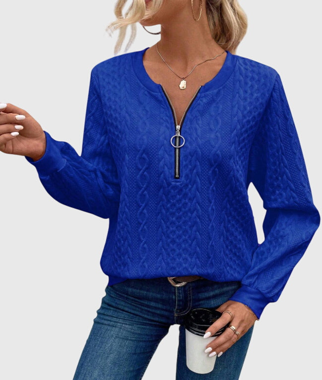 Nora™ | Sweater With Zipper