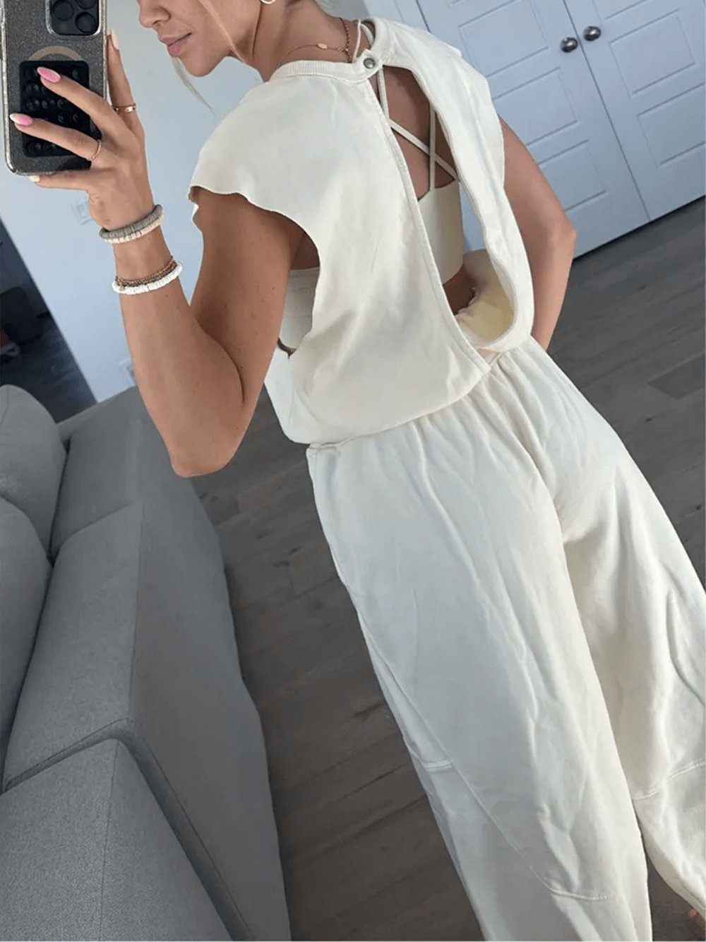 Backless Corset Jumpsuit