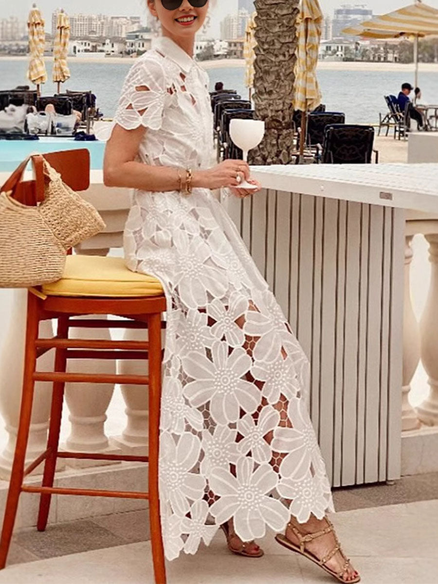 Lace Cardigan Dress