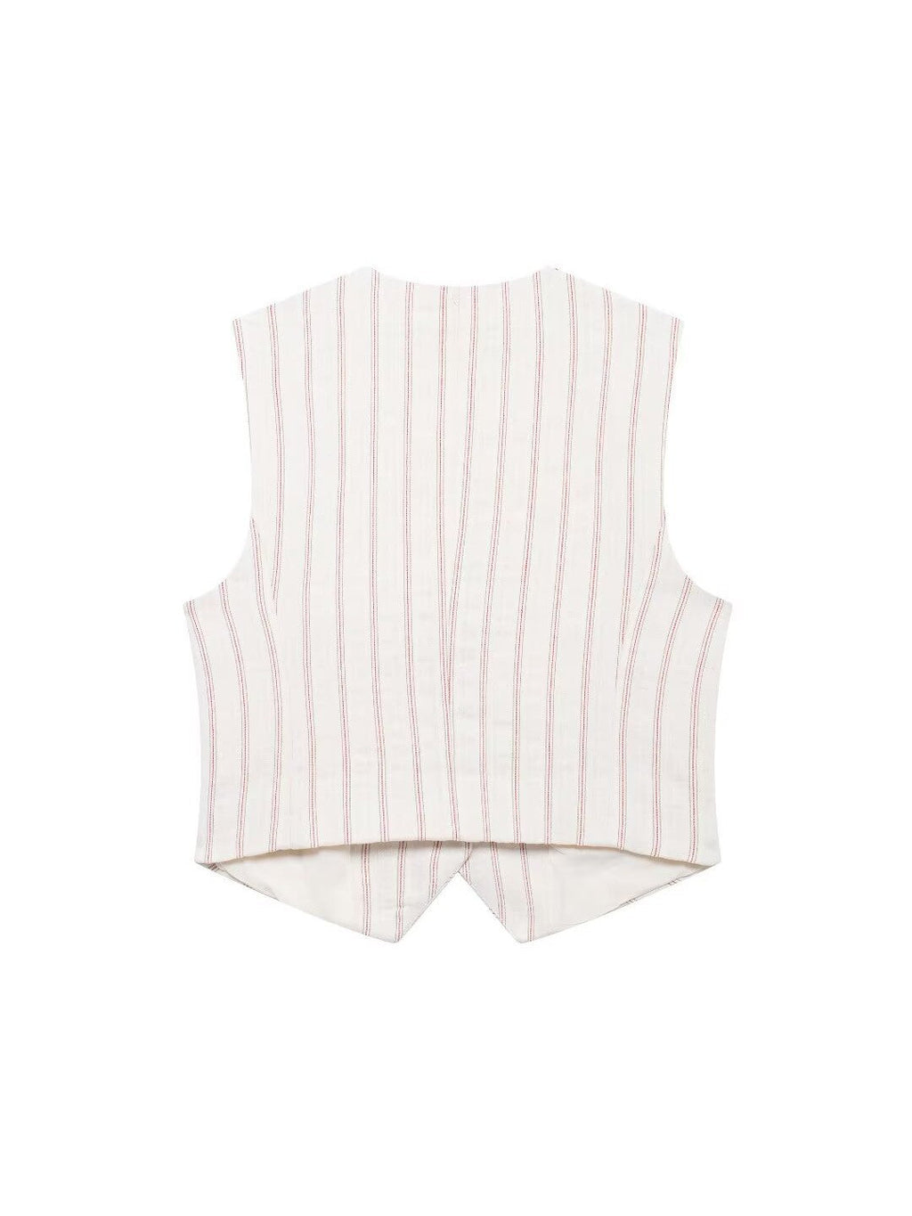 Striped Vest Waist Coat & Shorts With Belt Coord Set