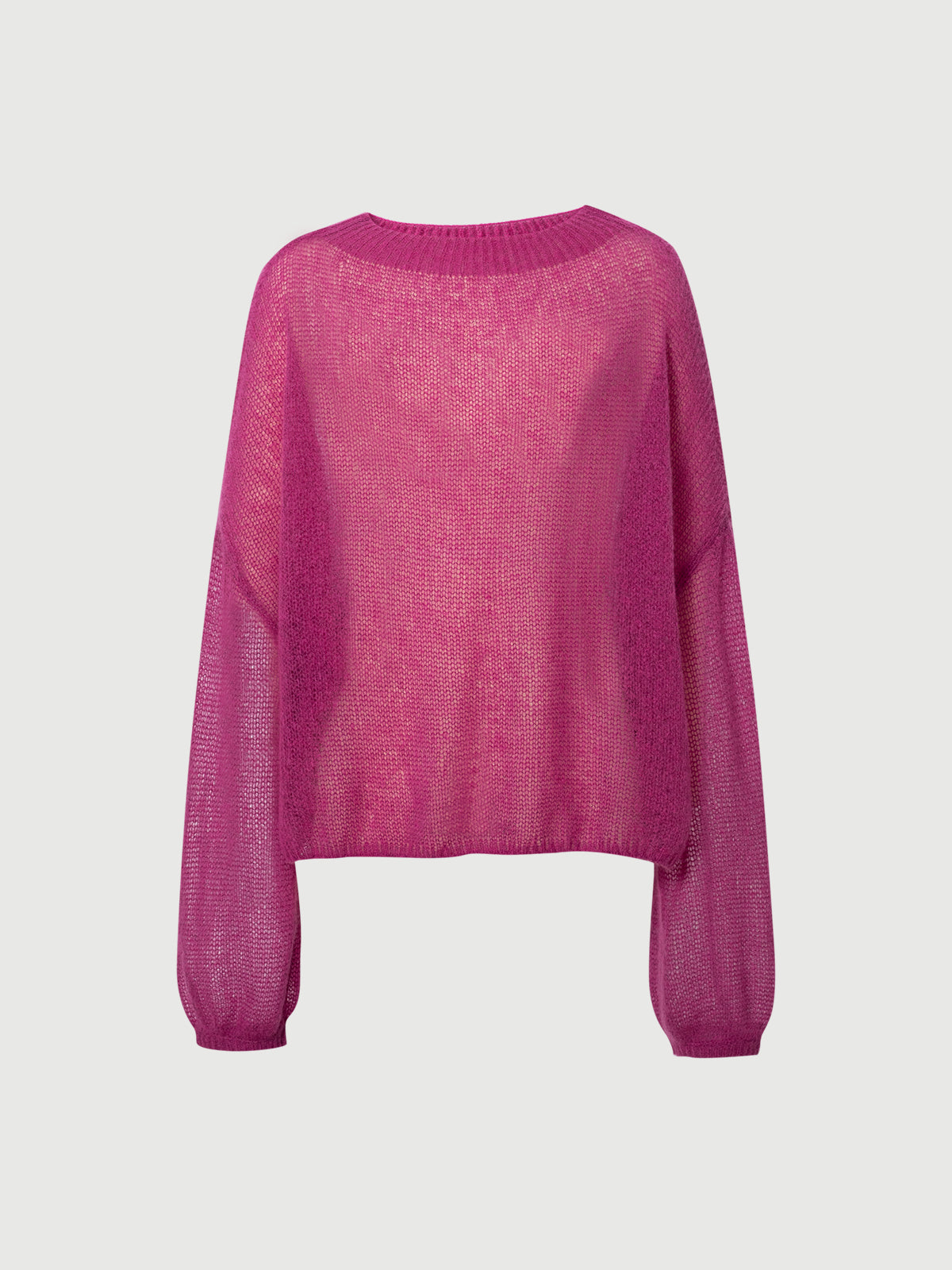 Cashmere-silk Relaxed Pullover Sweater