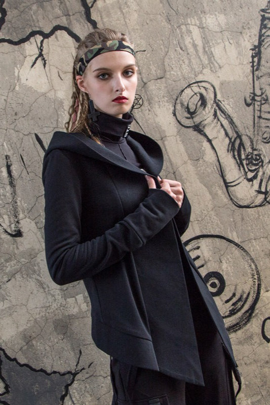 Dark Style Hooded Cardigan Hoodie