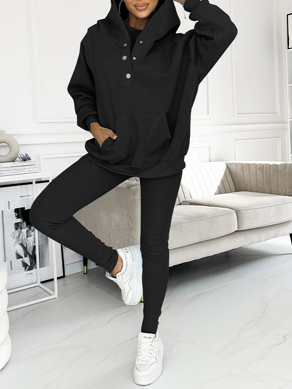 (s-5xl) and Comfortable Sweatshirt Two-piece Suit