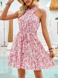 Print Tie Waist Dress