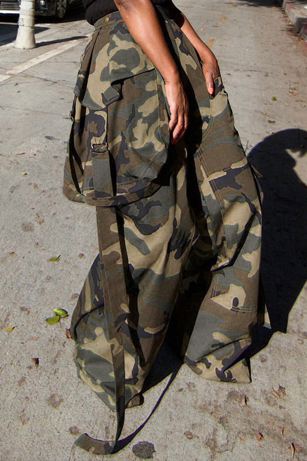 Camo Multi-pocket Cargo Pant