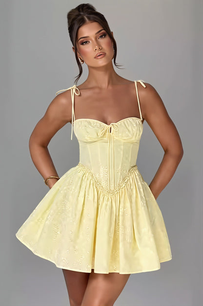 Backless Lace Up Cami Bodycon Mini Dress