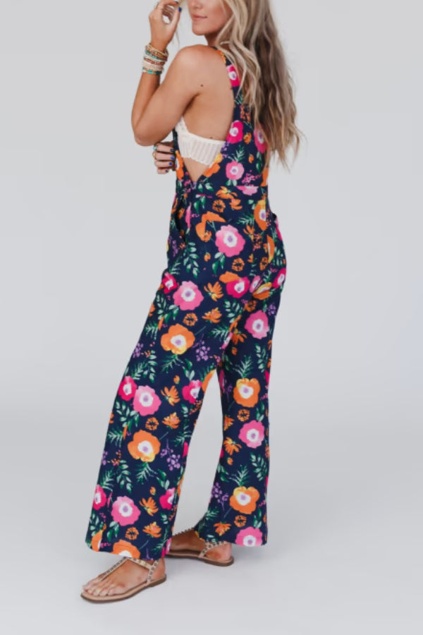Birdie Print Overalls